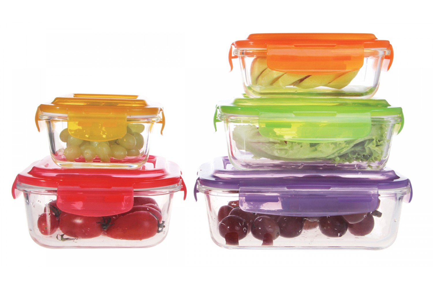 10PC GLASS FOOD CONTAINER SET
