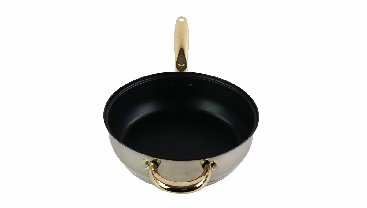 12-piece Stainless steel cookware set milk soup pot frying pan