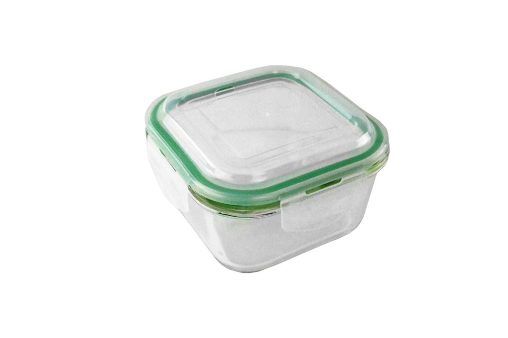 800ML SQUARE GLASS FOOD CONTAINER