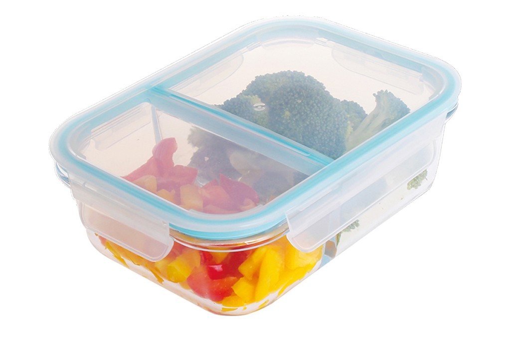 960ML RECTANGLE GLASS FOOD CONTAINER